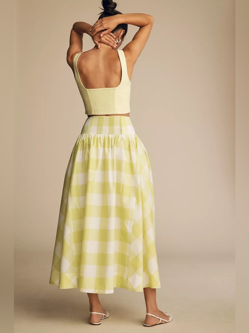 Maeve Gingham Full Skirt - Picture 2 of 8
